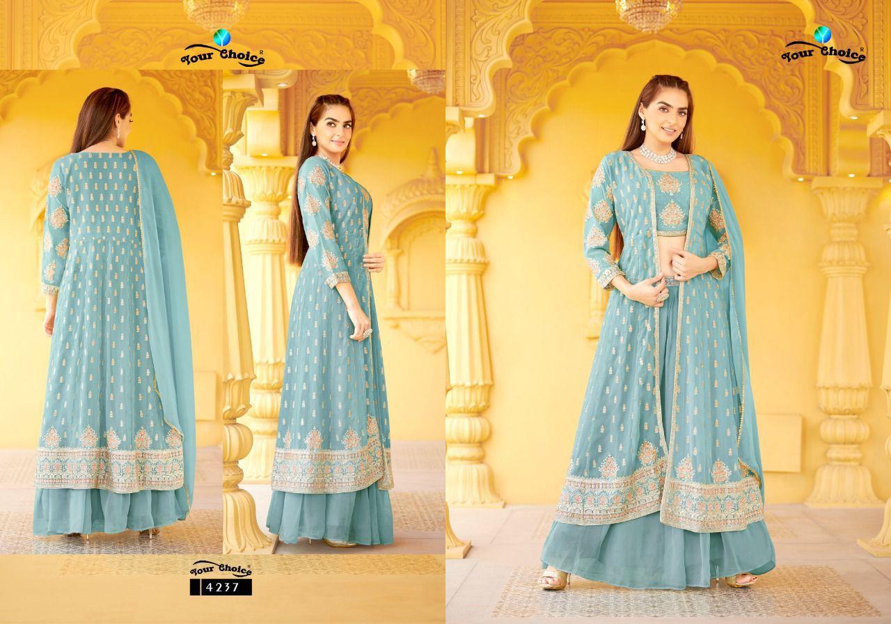 Your Choice Gucee 3 Heavy Georgette Wedding Wear Designer Salwar Kameez Collection